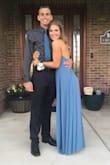 The color of this dress was beautiful! The open back was perfect! However there was some wrinkling on the bust area that was not too appealing. It also had to be hemmed and was very uneven at the bottom. But definitely do not regret buying this dress!! - Ellie S.
