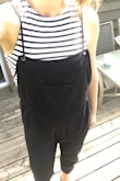 Fits well, adjustable tie straps. Would order a size down so the fit was more flattering. I will just see another dude button to take them in at the hips. Comfy though and fabric is soft. - Brandy M.