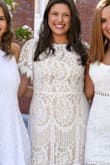 I bought this for my graduation and absolutely loved it! The cut is super flattering, and I got so many compliments on it. - Olivia A.