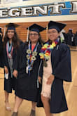 I had originally ordered a small but I felt it was too loose. I exchanged it for an x-small and it fits so much better! I would definitely wear it again for any graduation ceremony. The only issue was that the dress had an unpleasant smell that was like old crayons?? A quick hand wash in cold water with a little detergent fixed the weird smell. Besides all that, I love the color and design of the dress and would definitely recommend it for any semi-formal event. - Sandy S.