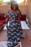 So flattering and cute! The elastic top helps hold your chest up if you have a larger chest. Loved how breezy and airy it is. Good quality material! - Christine N.