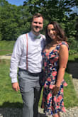 I ordered this for a June wedding and it was a big hit! It was a little bit tight at the top, but overall fit really well. I felt really beautiful in the dress and got lots of compliments! It's definitely unique with the floral pattern and the ruffles - I would definitely recommend it! - Grace C.