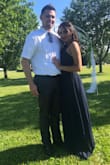 I loved this dress. I was skeptical about purchasing the dress online but it was beautiful. I was still able to wear a strapless bra with it! It was definitely long but with heels, it was not bad at all. I have a very small chest and it still looked so great! - Jasibel C.