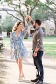 This dress is beautiful and fit wonderfully. I wore it for engagement photos and got a million compliments. It's unique and classy. - Liz B.