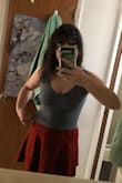 This is a nice stretchy tank top, you don't even need a bra with it which is nice. It fits pretty well other than the waist being a bit loose on me (if you have a longer torso, this probably won't be a problem. It is soft and looks like like the picture. It just isn't worth the price for me, especially because it doesn't fit very well. - Phoebe M.