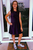 I ordered 4 dresses for my daughter's dance and this one fit the best! The purple is a great color and the lining is soft so it is very comfortable. The pictures don't do it justice and my daughter felt great in it! - Heather P.