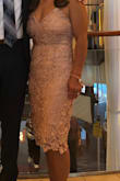 I wore this dress on a cruise and it's beautiful on. The pic does not do justice. The quality on this dress is nice and thick. The lace is just beautiful. - Annaliza H.