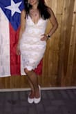Wore it to my All White party and received many compliments. Fits true to size and was very classy and sexy. - Sharon V.