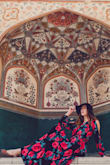 I absolutely adore this dress. It can be worn casually, or you can dress it up.
The fabric is light and comfortable and it looks so classy. I have received so many compliments. I wore it on my trip to India and it was perfect in photos. My only complaint is that the little button in the cleavage area for modesty is not sewn in very well, so after using it a few times it started to fall out. - Kelly F.
