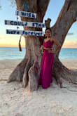I absolutely loved this outfit! I wanted to wear this to my friends wedding reception in Turks and Caicos but it was out of stock. Luckily a week before it was back in stock and I jumped on it! Best decision eveeeeeeer! I got so many compliments on it & it fit perfectly for the island vibe reception night! - Shilpi P.