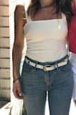 LOVE IT!! Wore it from day to night. Very flattering and not see through. Looked a little bunchy in pictures but it wasn't in person. - Elissa P.