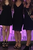 This dress hugged my body perfectly! It is a stretch material, so it did ride up a little that I had to keep pulling down, but it is a little longer so it didn't look bad. After washing it once, the lace part did get a little beat up so I am sad about that. But overall a very comfortable and cute dress. - Kaitlyn S.