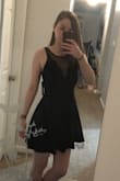 Absolutely loved this dress. I wore it for a night out and got a ton of compliments. The material was not thin at all and felt really well made.
The only pic I got of the full dress doesn't do it justice. I would highly recommend this dress if you're looking for something cute to wear for a night out with the girls or as a date night outfit.
I can't wait till my next opportunity to wear it again - Emily W.