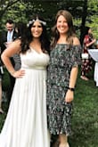 I wore this dress to a wedding in Michigan and it was perfect! Reviews said to order a size down and I am happy I did. I am usually a medium but a small but perfect. - Kim M.