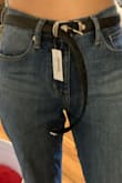 I got this belt to wear with high waisted pants but it's too big and looks like it's made to wear around the hips. - Ariane H.