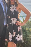 Great dress, classy but with some sexy style with the open back. Felt very elegant in this dress! The ties were difficult to do without help. But they allowed for tighter/looser top options. - Kim G.