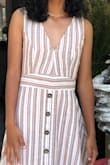 Bought for my daughter's graduation and it looked Great with her dress...simple but classic...the rose color went wonderfully. - Anna F.