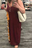I reviewed on another pattern. But this is the only one I would have ordered a smaller size in. Kept it and still love it. - Maci R.