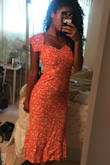 The cutest dress ever! Fits like a glove. I'm obsessed and it is really good quality! - Sandy D.