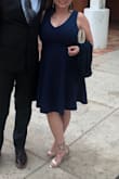 This was my first order from this site. I'm always very leery of ordering dresses online. I was pleasantly surprised. It was super comfortable. Loved the color. Loved the length. Thought the neckline was cut a little low. Other than that, it was a winner! - Amy T.