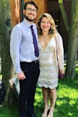 I was worried about ordering this dress for my university graduation but it fits perfectly! I ordered a Large. I did however find that it does show a little bit more cleavage then I would have liked! But if you want to show them off, show them off!! :) - Chloe E.