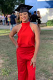 I loved it, I looked so elegant with this jumpsuit on my graduation. - Kevin W.