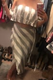 It definitely is the cutest little outfit for vacation!! So light weight and beyond cute I'm normally a medium but it did run a little large. I wish I would have size down but I'll make it work. - Ashley V.