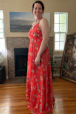 This dress is so lovely and feminine. I love the cut and the way it hangs. It was a little tight between the chest and waist so I had a slight alteration but now it's perfect. I am wearing it for my engagement photo shoot and am so excited. - Cristina M.