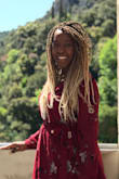 Loved this dress! Wore it a couple times. I ordered a medium. The bust was a little loose for me but one little safety pin fixed that! - Kamara W.