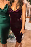 I absolutely love this velvety dress and wore it for Christmas Eve. It looks and feels like good quality. - Haley E.