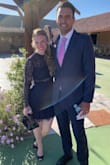 When I first got the dress, I was debating exchanging it for a smaller size because it was roomy in my bust and waist. THANK GOD I didn't because I later found out I was pregnant! That extra room really helped! I wore this to a wedding and received many compliments. It was easy to dance the night away in! - Erica B.