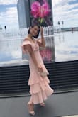 This dress is lovely. It's sweet, romantic and classy. I wore this dress to a wedding, and I got so many compliments. It's very comfortable and forgiving. It hits the right places. It's a must have! - Gaiz L.