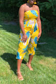 I wore this under my gown for my graduation, and I loved it!! It's super vibrant and got so many compliments. I just wish that the pads weren't so visible.. - Jalen M.