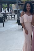 I wore this dress to a wedding and it was perfect. The top fit great, but my hips are a little small so I thought about getting it altered to fit a little tighter but it was honestly fine as is. I received a ton of compliments. - Michelle B.
