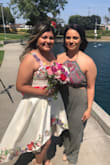 The dress is amazing, my only issue was that it does run large, even with wearing 6 inch heels I still had to pick it up to not drag on the floor. - Carmen P.