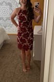 I was absolutely blown away by this dress. The material, the detail, the color (wine, in my opinion), were exactly what I was hoping for. I can't wait to wear it again! I just might have to order this in the white color as well. - Ciarra W.