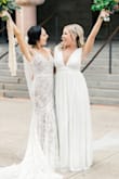 Loved this for my bridesmaid dress! The style is super flattering and I received so many compliments on it (purchasing it in another color for another wedding I am in!). It gaped a little in chest area on me but fashion tape easily fixed it! The price of this dress is also amazing! - Shea G.