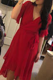 Gorgeous dress! I do a lot of auditions and I wore it for an audition last month- it is super flattering yet modest with some sex appeal. - Megan M.