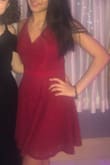 Fits really well and the straps are adjustable so you can wear it any way you like! Material is good and exactly how it is shown in the picture. - Ananya M.