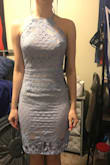 The dress itself was very elegant but the nude fabric underneath matched my skin tone a little too well and it made it look see through. If I was tanner then it would have been perfect! - Julia K.