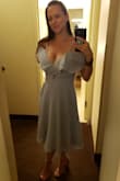 I love this dress! Fits great, and I think looks great just as is! I just need to figure out cleavage coverage as I'm busty. I think with a different bra (or just not wearing one) I'd have more coverage. - Belinda E.