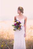 This dress was perfect for my June elopement in the hills of Santa Barbara! It was beautiful, bohemian, simple and elegant all at the same time. It was incredibly comfortable and I felt beautiful in it. It paired perfectly with pops of color and my flower crown. :) I loved the adjustable straps and it being fitted around the body and perfectly falling out toward the bottom. It made for gorgeous pictures!! I wore it with tennis shoes to walk up the trail to my wedding site then changed into wedges for the evening, and it went perfectly with both looks! I have more photos at @jjbarrows!! - JJ B.