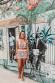 I bought both the top and bottom, and they fit great! I love that you don't have to wear a bra, and it's actually very comfortable. I received so many compliments during my honeymoon in Key West. The colors are so vibrant! - Rachel T.