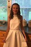 The dress was purchased for an 8th grade formal. - Juanita P.
