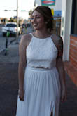 I knew right off the bat that I didn't want to spend a crazy amount of money on my wedding. I started looking at local wedding shops and all of the "affordable" dresses were flat out not cute. I was looking for something with the boho/hippie vibe & wasn't finding it in town. A cousin sent me Lulus website and I kept finding myself going back to this dress over the course of a few weeks. It appeared to be what I was looking for but with such a cheap price, I thought it for sure was too good to be true. I finally thought, for $112, what do i have to lose? Even if i hate it, I didn't spend too much. When the dress came in, I was ABSOLUTELY SHOCKED that I loved everything about it!! I definitely recommend speaking with Lulus online customer service assistants via webchat to help you order the correct size based off measurements. Although it was a tad big on the top, overall it worked and I got so many compliments. People were shocked when I told them it was only $112. Getting my wedding dress from Lulus was one of the best choices I made! Ladies, there is no need to spend thousands on a wedding dress when you can order from Lulus like I did and use that money to go towards a honeymoon instead :) - Krystal B.