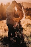 I bought this dress after searching online and fell in LOVE with the colors! I wore this for my engagement photos during springtime, and it worked out beautifully! - Mckenzie C.
