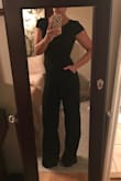 Great fabric, great modern cut, great all around fit!!! Just WOOOWW!!! This is the quintessential sexy meets workplace outfit. I'll get so much wear from this this! If you're on the fence go for this one before it's gone. For reference, I'm 5'7" with 4 inch heels on... so if you're petite you're gonna need a hem in this one. - Crystal M.