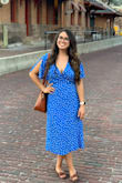 The dress is BEAUTIFUL. And it was sooo flattering!! But I do agree with the other reviews regarding the bust. I'm fairly large chested and the chest part of the dress was significantly loose on me. Even when I was wearing a full wire bra, which is when my girls are the most prominent. I had to wrap the straps around my midsection to attempt to cinch it as tight as possible and even then, there was no way I couldn't wear a safety pin. Regardless, this isn't an issue a small stitch or a safety pin can't fix. I LOVE THIS DRESS. - Robyn G.