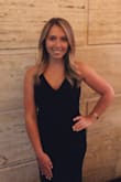 I wore this to a wedding recently and got many compliments. The material was stretchy, which I loved. It was so easy to move around in! Fit perfectly and still had a little room! - Laura T.