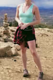Comfy, stretchy fabric. I've worn this for working out and I've dressed it up with jeans and skirts. I got it in 2 colors and want more! - Audrey J.